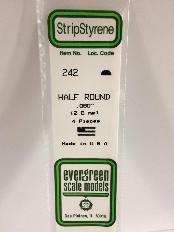 2 50*355 Mm Yarım Daıre Cubuk-3Adet -Beyaz, Evergreen 243