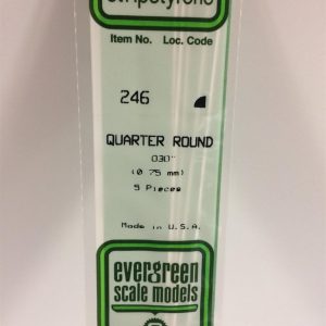 0 75*355 Mm Ceyrek Daıre Cubuk-6Adet -Beyaz, Evergreen 246