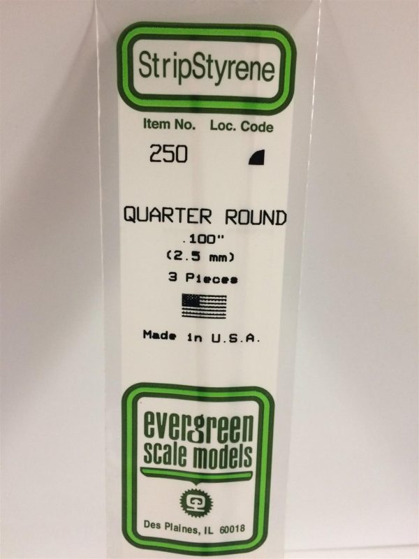 2 50*355 Mm Ceyrek Daıre Cubuk-3Adet -Beyaz, Evergreen 250