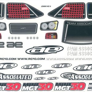 Mmgt Decal Sheet, Team Associated 25503