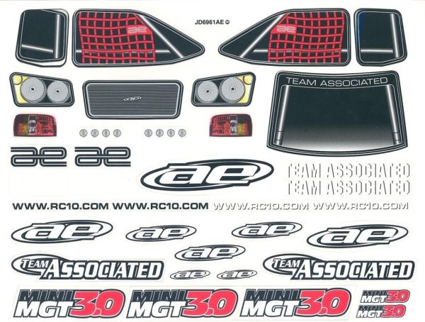 Mmgt Decal Sheet, Team Associated 25503