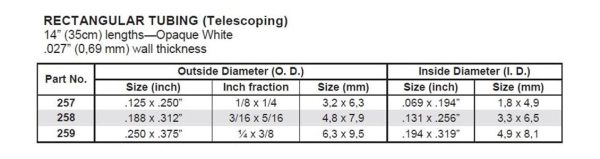 6 3*9 5*355 Mm Kutu Profıl-2Adet -Beyaz, Evergreen 259 - Görsel 3
