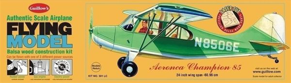 301Lc 1/18 Aeronca Model Kit, Laser Cut
