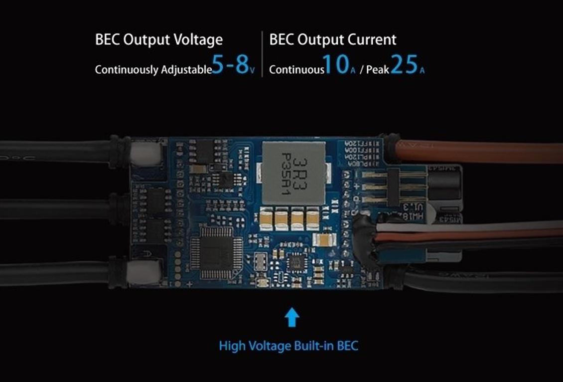 Platinum PRO V4-120A Fırçasız Motor için ESC, Hobbywing 30203401 - Görsel 3