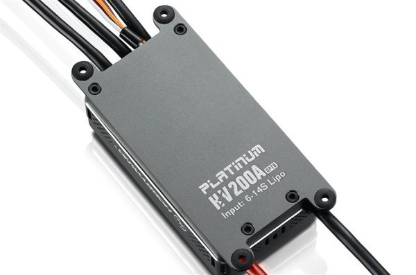 Platinum PRO V4-200A Yüksek Voltaj Opto Fırçasız Motor için ESC, Hobbywing 30209100 - Görsel 3