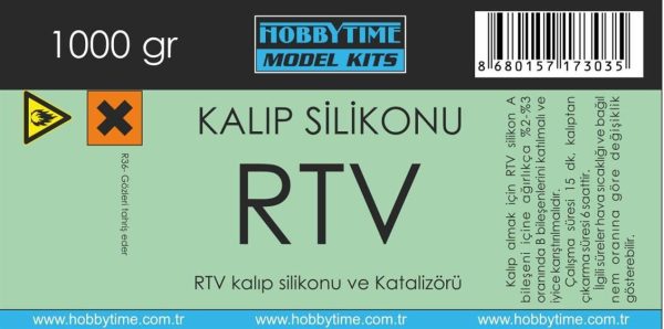 Rtv Silikon + Katalizör, 1000 Gram, Hobbytime 303