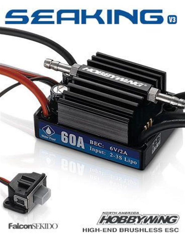 Seaking 60 Amper V3.1 Fırçasız Motor için ESC, Hobbywing 30302200 - Görsel 2