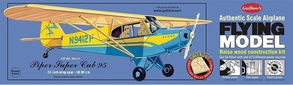 303Lc 1/18 Piper Cub 95 Model Kit, Laser Cut