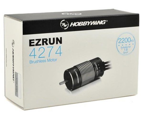 EzRun 4274 SL Sensörsüz Fırçasız Motor 2200KV Siyah, Hobbywing 30402500
