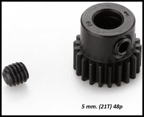 21T 5MM 48Pitch Çelik Pinyon Dişlisi, Hobbywing 30820201