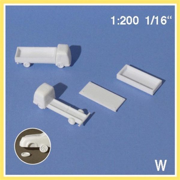 1/200 Küçük Kasalı Kamyon -Beyaz-2 Adet, Schulcz 330421