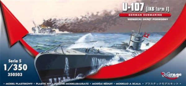1/350 German Uboot U107 Ixb Turm I Maketi, Mirage 350503