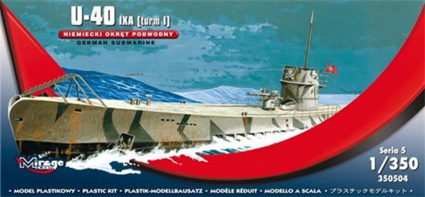 1/350 German Uboot U40 Ixa Turm I Maketi, Mirage 350504