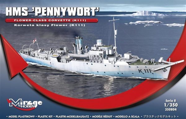 1/350 Hms Pennywort Flowerclass Corvette K1 Maketi, Mirage 350804