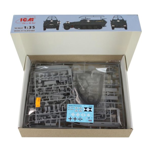 Sd.Kfz.251/6 Ausf.A WWII German Armoured Co Maketi, ICM 35102 - Görsel 2