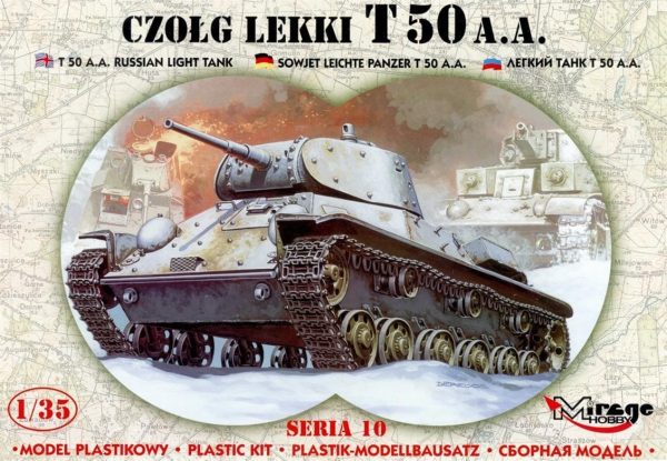 1/35 Tank T50 Aplic Armor Maketi, Mirage 35106