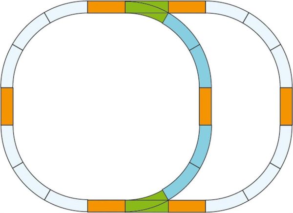 1/22.5 G-Track Turn Set, Piko 35302 - Görsel 2
