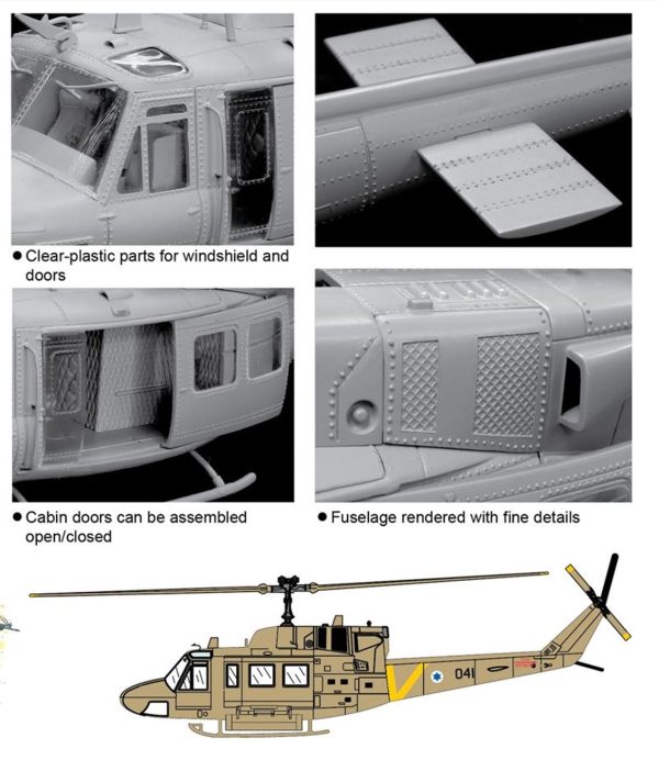 1/35 Uh-1M Maketi, Dragon 3543 - Görsel 2