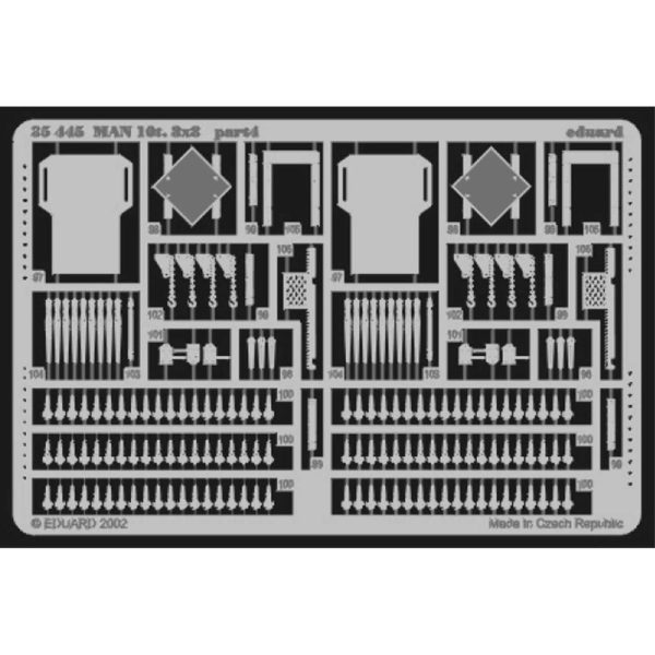 1/35 Man 10T I 8X8 Detay Seti, Std.Photo Et, Eduard 35445 - Görsel 4