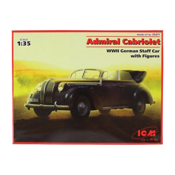 Admiral Cabriolet WWII German Staff Car Wit Maketi, ICM 35471