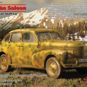 Kapitän Saloon WWII German Staff Car Maketi, ICM 35475