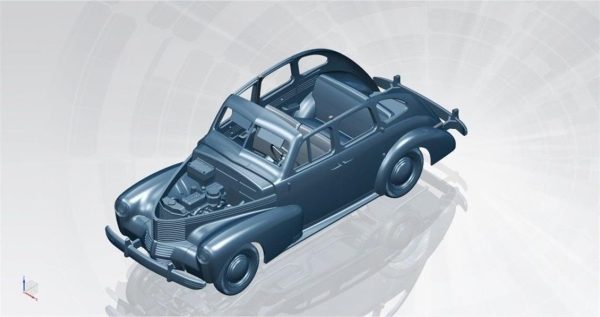 Kapitän Saloon WWII German Staff Car Maketi, ICM 35475 - Görsel 4