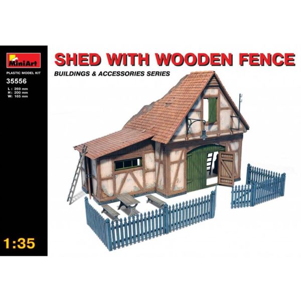 1/35 Shed Wıth Wooden Fence
