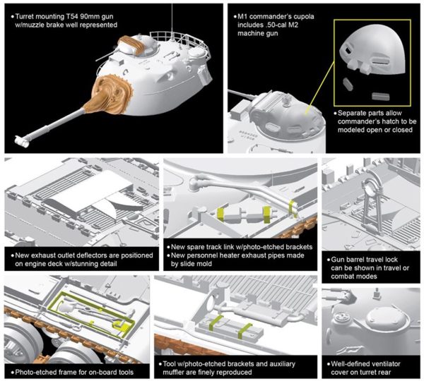 1/35 M48 A1 Maketi, Dragon 3559 - Görsel 2