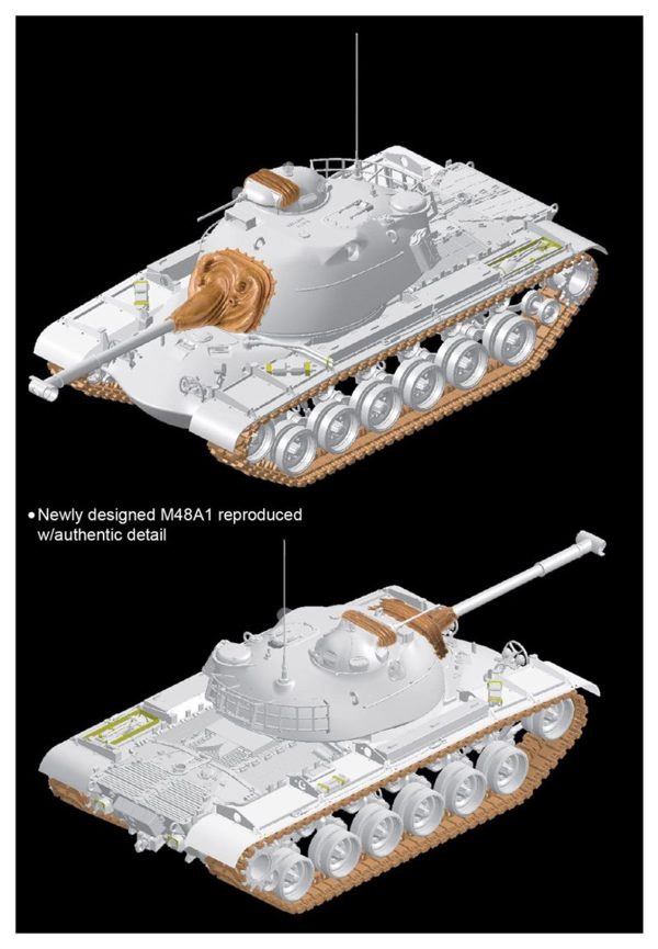 1/35 M48 A1 Maketi, Dragon 3559 - Görsel 3