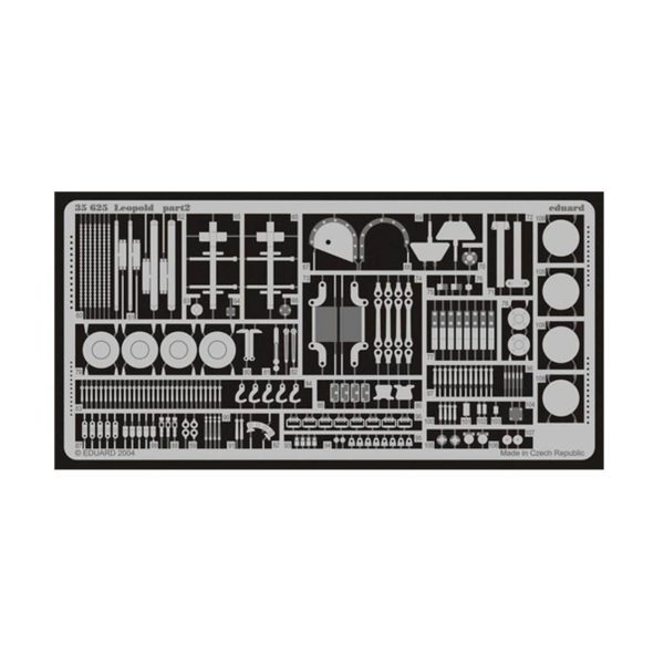 1/35 Leopold Detay Seti, Std.Photo Etched S, Eduard 35625 - Görsel 2