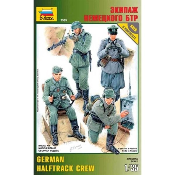 1/35 Alman Halftrack Mürettebatı Maketi, Zvezda 3585