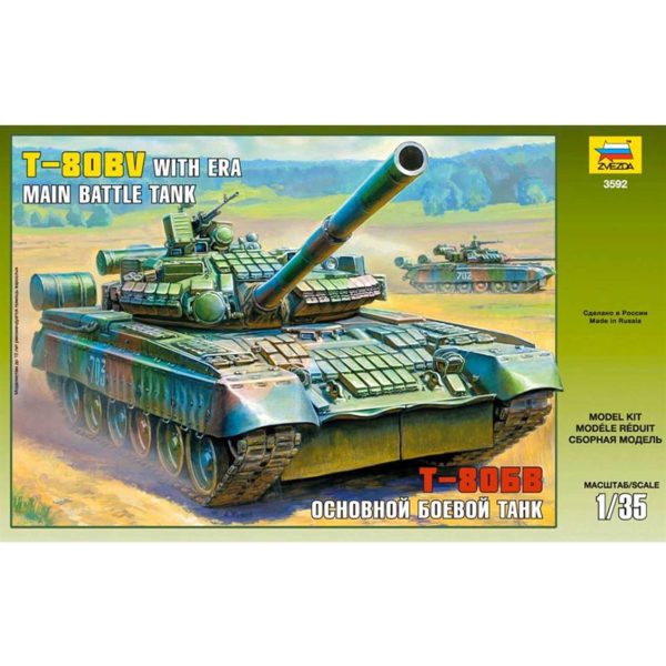 1/35 T-80U Tank Maketi, Zvezda 3592