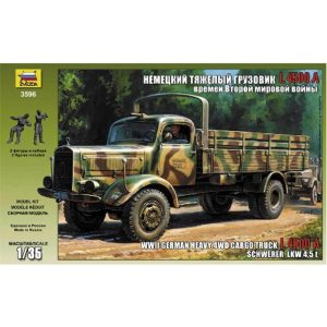 1/35 Alman Kargo Kamyonu Mercedes L4500A Maketi, Zvezda 3596
