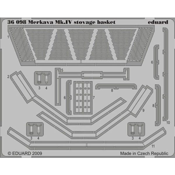 1/35 Merkava Mk.Iv Stowage Basket, Std.Phot, Eduard 36098