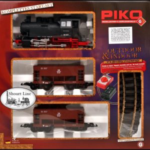 1/22.5 G-Starter Set Br 80 W 2 Freight Cars, Piko 37100