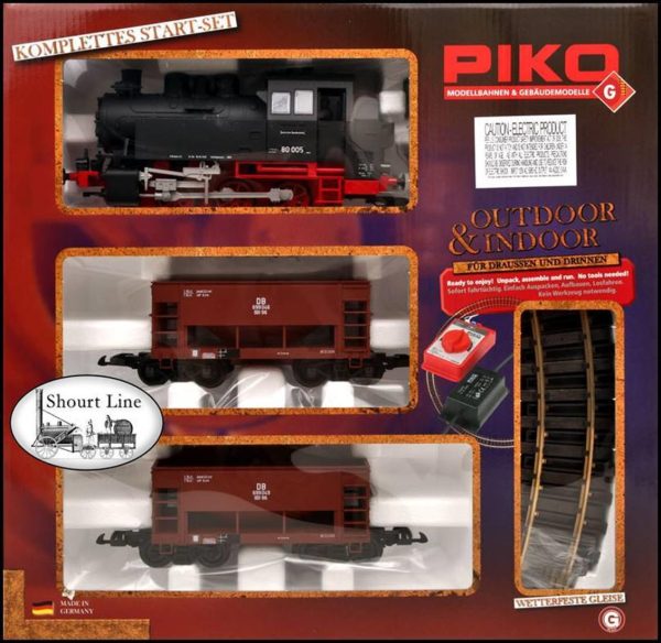 1/22.5 G-Starter Set Br 80 W 2 Freight Cars, Piko 37100