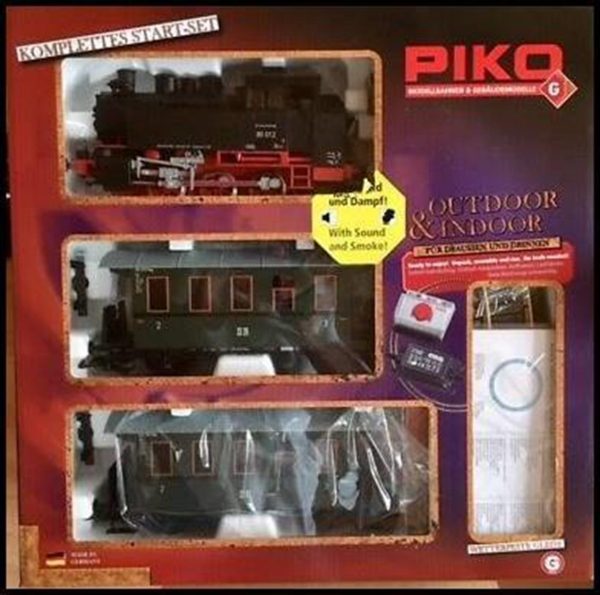 1/22.5 G-Starter Set Passenger Train W/Sound, Piko 37125