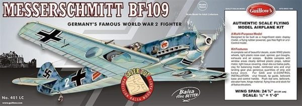 401Lc 1/16 Messerschmitt Model Kit, Laser Cut