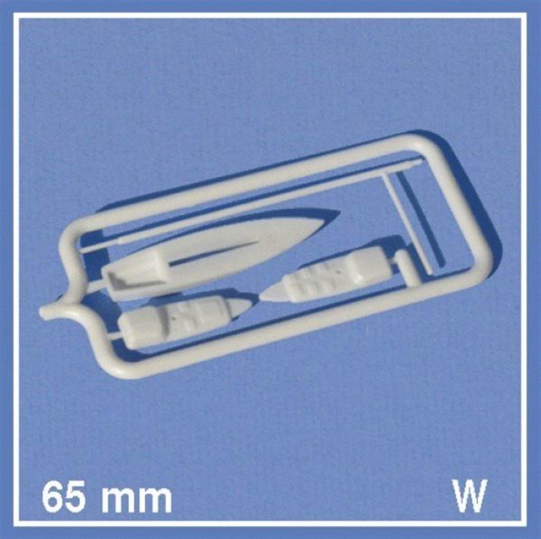1/100 Yelkenlı Tekne-Güvertelı-Beyaz-65 Mm., Schulcz 40651