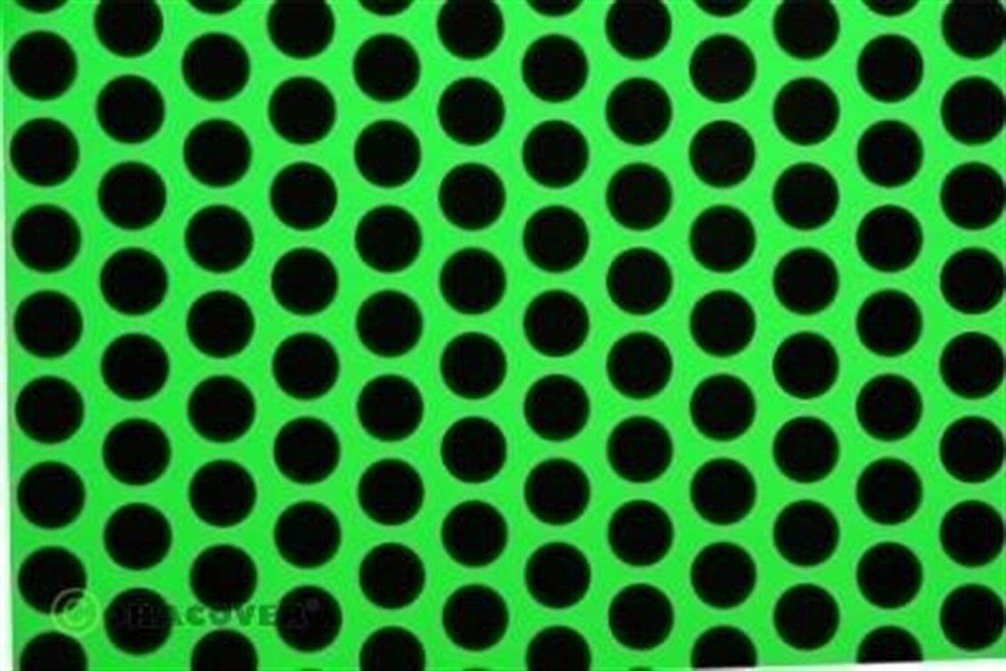 Fun 1, Fluoresant Green-Black-2 Me, Oracover 41-041-071-002