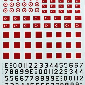 1/48 Türk Forsları Decals-Turkish Streamer, Microscale 48004