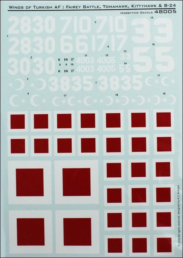 1/48 Kitty And Tom Hawk Decals, Microscale 48005