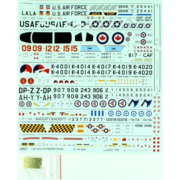 1/48 F-5B/Cf-5B/Nf-5B Maketi, Kinetic Model 48021 - Görsel 3