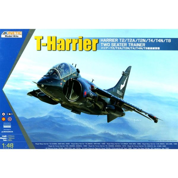 1/48 T-Harrier T2/T4/T8 Savaş Uçağı Maketi, Kinetic Model 48040