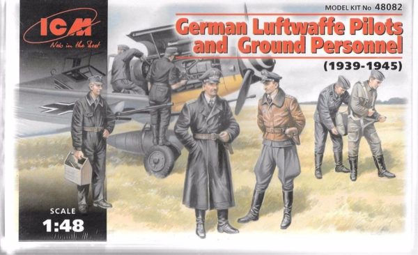 1/48 German Luftwaffe Pilots And Ground Pers Maketi, ICM 48082