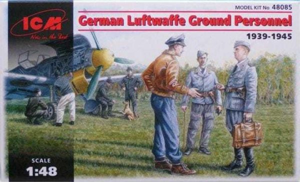 1/48 German Luftwaffe Ground Personnel 19391 Maketi, ICM 48085