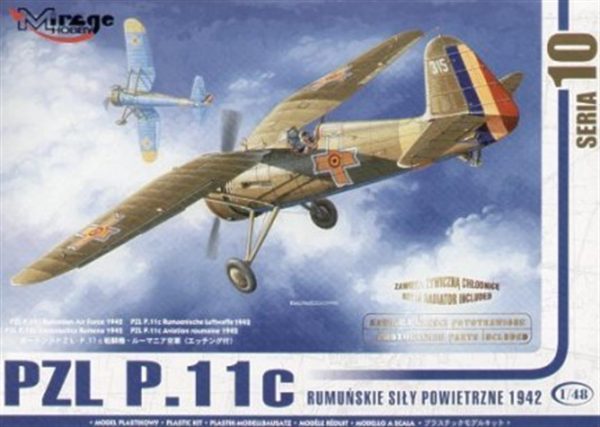 1/48 Pzl P 11C Rumanıan Aır Force Resın+Phot Maketi, Mirage 48103
