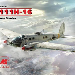 He 111H-16 WWII German Bomber 10 Adet He 11 Maketi, ICM 48263