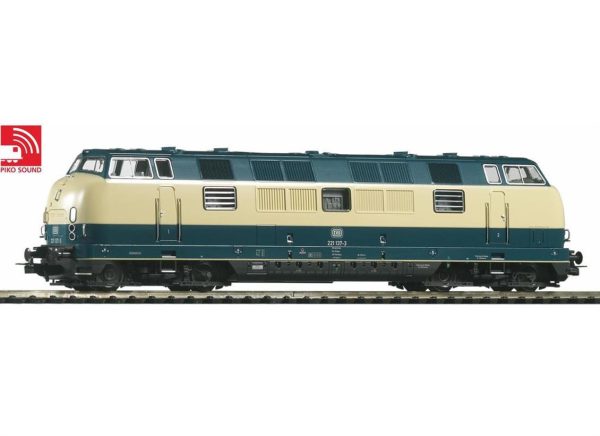 1/87 Br 221 Diesel Blue/Beige Db IV Sound, Piko 52604