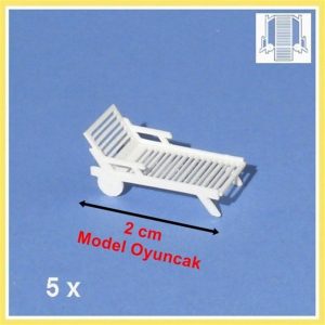 1/200 Şezlong-Beyaz-2 Adet, Schulcz 530101-2